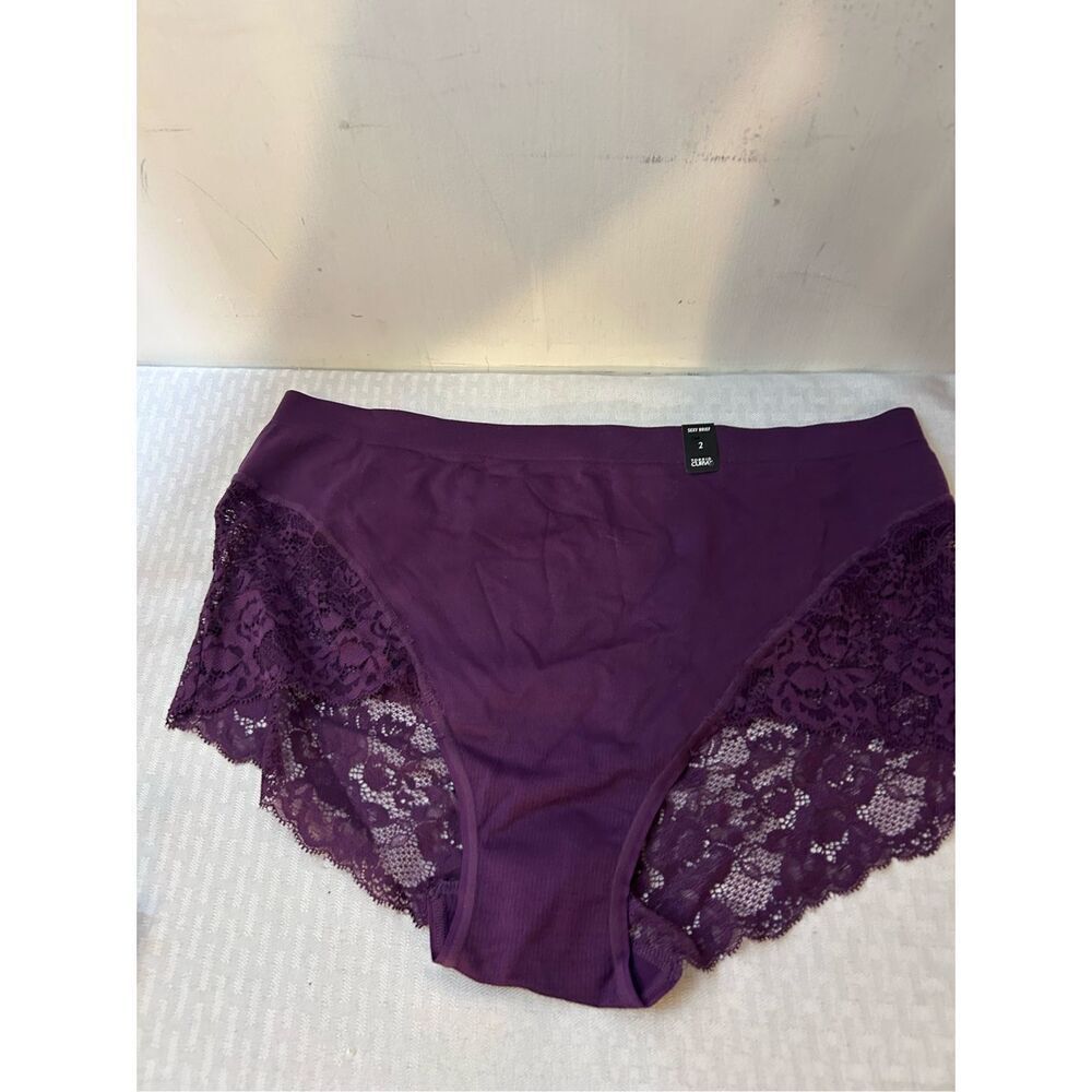 Torrid Curve sexy briefs 2x panties purple lace new rn#148862